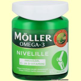 Möller Nivelille рыбий жир c компонентами для суставов 76 капс.