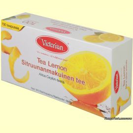 Чай чёрный Victorian Tea Lemon Sitruunanmakuinen Tee 100 пакетов
