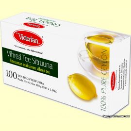 Чай зелёный Victorian Green Tea Lemon (с лимоном) 100 пакетов