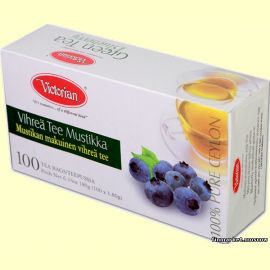 Чай зеленый Victorian Green Tea Blueberry (с черникой) 100 пакетов
