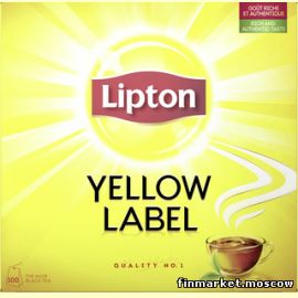 Чай чёрный Lipton Yellow Label Tea 100 пакетов