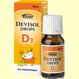 Devisol Drops D3. Витамин Д3 в каплях - масляный раствор 10 мл.