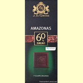 Шоколад тёмный J.D. Gross Amazonas 60% 125 гр.