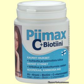 Piimax C + Biotiini Кремнезем, хром, биотин и витамин C 300 таб.