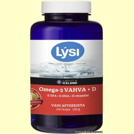 LYSI OMEGA-3 VAHVA + D 100 капсул