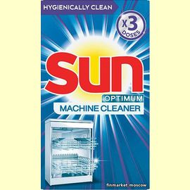 Порошок для очистки посудомоечной машины SUN 3x40 гр.