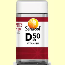 Sana-sol D-vitamiini 50 мкг 150 табл.