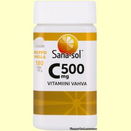 Sana-sol C-vitamiini – Vahva 500 мг. 180 табл.