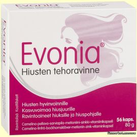 Evonia® Hiusten Tehoravinne 56 капсул