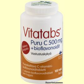 Vitatabs® Puru C 500 мг + bioflavonoids 100 табл.