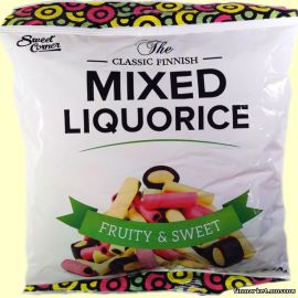 Конфеты лакричные Sweet Corner Mixed Liquorice Fruity&Sweet 200 гр.