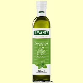 Масло оливковое Levante Olio extravergine di oliva al basilico 250 мл.