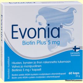 Evonia Biotin Plus 60 капсул.
