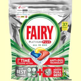 Таблетки для посудомоечной машины Fairy Platinum All in 1 Lemon 37 шт.