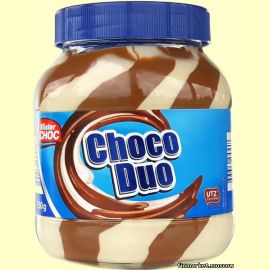 Крем молочно-шоколадный MISTER CHOC Schoko-Creme Duo 750 гр.