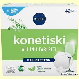 Таблетки для посудомоечной машиныKiilto Hajusteeton All in 1 42 шт.