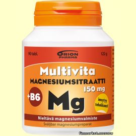 Multivita Magnesiumsitraatti 150 мг. + B6 90 табл.