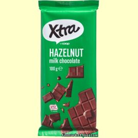 Шоколад молочный с фундуком Xtra Hazelnut Milk Chocolate 100 гр.