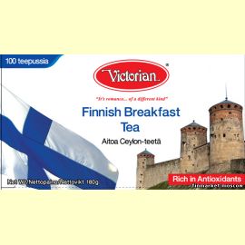 Чай чёрный Victorian Finnish Breakfast Tea 100 пакетов