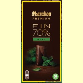 Шоколад темный с мятой Marabou Premium DARK MINT 70% 100 гр.