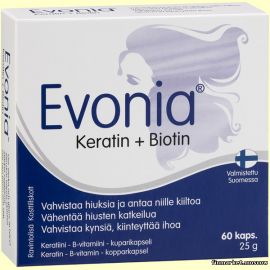 Evonia® Keratin + Biotin 60 капсул