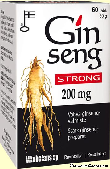 Заказать Ginseng Strong экстракт женьшеня 200 мг 60 капсул в службе .