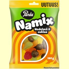Конфеты ассорти Panda Namix hedelmä ja suklaa 180 гр.