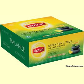 Чай зелёный с лимоном Lipton Green Tea Citrus 100 пакетиков