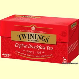 Чай чёрный Twinings English Breakfast tea 25 пакетиков