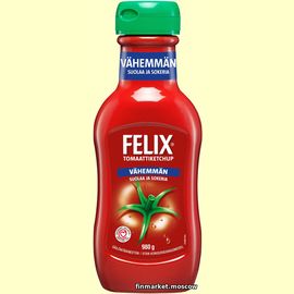 Кетчуп томатный Felix vähemmän suolaa ja sokeria 980 гр.