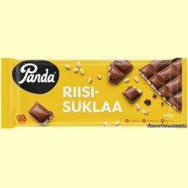 Шоколад молочный с воздушным рисом Panda Riisisuklaa 130 гр.
