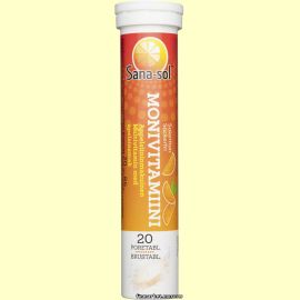 Sana-sol Monivitamiini Appelsiininmakuinen мультивитамины шипучие таблетки 20 шт.