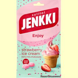Жевательная резинка Jenkki Enjoy Strawberry Ice Cream 70 гр.