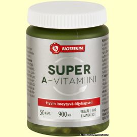 BIOTEEKIN Super A-vitamiini 50 капсул