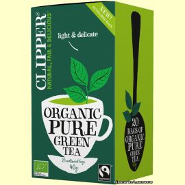 Чай зелёный Clipper Organic Pure Green Tea 20 пакетиков