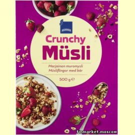 Мюсли хрустящие с ягодами Rainbow Müsli Crunchy Marjainen muromysli 500 гр.