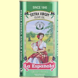Масло оливковое в жестяной банке La Espanola Extra Virgin 1 л.