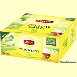 Чай чёрный Lipton Yellow Label Tea 120 пакетов