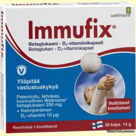 Immufix® D3 Бета-глюкан для поддержки иммунной защиты 30 капсул