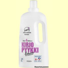 Жидкость для стирки HETI KIRJOPYYKKI Mieto ja silkkinen 1,5 л.