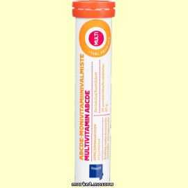 Мультивитаминные шипучие таблетки со вкусом апельсина Rainbow 20 шт.