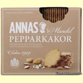 Печенье имбирное с миндалем Annas Pepparkakor Mandel 300 гр.