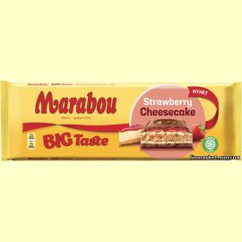 Шоколад молочный Marabou Big Taste Strawberry Cheesecake (клубничный чизкейк ) 300 гр.
