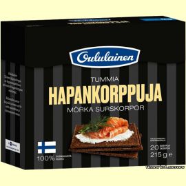 Хлебцы Oululainen Tummia Hapankorppuja 215 гр.