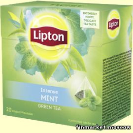 Чай зелёный с мятой в пирамидках Lipton Green Mint 20 шт.