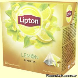 Чай чёрный с лимоном в пирамидках Lipton Lemon 20 шт.