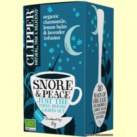 Чай травяной пакетированный Clipper Snore & Peace 20 шт.