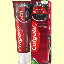Зубная паста Colgate Max White Charcoal 75 мл.