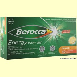 Berocca Energy Orange мультивитаминные шипучие таблетки 30 шт.