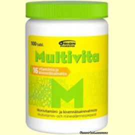 Multivita Monivitamiini Витаминно-минеральный комплекс 100 табл.